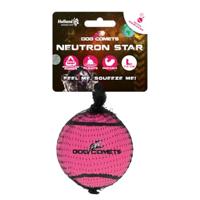 Dog Comets Neutron Star - Hondenbal met piep - Ø 7,5 cm - hondenspeelgoed - tennisbal - bouncing tennisbal - 1 stuk - roze