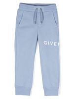 Givenchy Kids pantalon de jogging à logo imprimé - Bleu - thumbnail