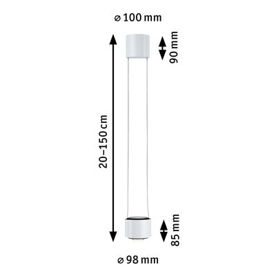 Paulmann 94971 hangende plafondverlichting Flexibele montage Niet-verwisselbare lamp(en) LED