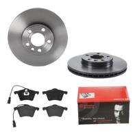 Remmenset, remschijf BREMBO, Remschijftype: Binnen geventileerd, Inbouwplaats: Vooras, u.a. fÃ¼r VW