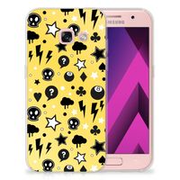 Silicone Back Case Samsung Galaxy A3 2017 Punk Geel