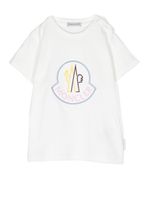 Moncler Enfant t-shirt à patch logo - Blanc - thumbnail