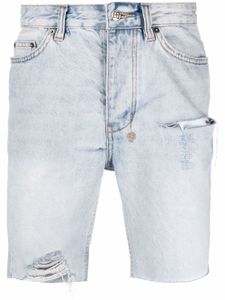 Ksubi short en jean à coupe slim - Bleu