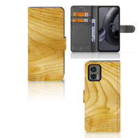 Motorola Edge 30 Neo Book Style Case Licht Hout