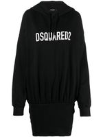 DSQUARED2 robe à logo imprimé - Noir