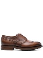 Santoni chaussures oxford en cuir - Marron