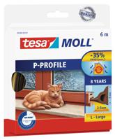 tesa P-PROFILE 05395-00101-00 Afdichtingstape tesamoll Bruin (l x b) 10 m x 9 mm 1 stuk(s) - thumbnail