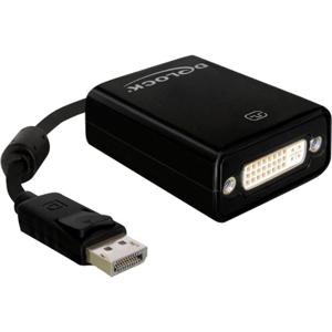 DeLOCK 61847 video kabel adapter 0,125 m DisplayPort DVI-I Zwart