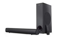 CREATIVE Stage 2.1-kanaals soundbar met subwoofer voor onder de TV, computer en ultrabrede monitoren, Bluetooth/optische ingang/TV ARC/AUX-in, afstandsbediening en wandmontageset,Zwart