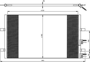 Condensor, airconditioning 35846