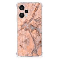 Xiaomi Poco F5 Anti-Shock Hoesje Marmer Oranje