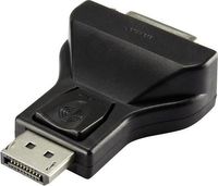 Renkforce RF-4212237 DisplayPort / DVI Adapter [1x DisplayPort stekker - 1x DVI-bus 24+5-polig] Zwart - thumbnail