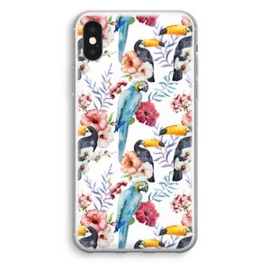 Bloemen tukan: iPhone XS Transparant Hoesje