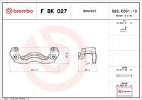 Remklauwhouderset BREMBO, Inbouwplaats: rechts: , u.a. für Mercedes-Benz, VW