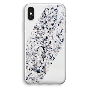 Gespikkelde marmer: iPhone XS Transparant Hoesje