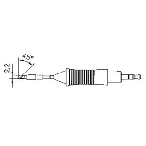 Weller RT7 Soldeerpunt Mespunt 45° Grootte soldeerpunt 2.2 mm Inhoud: 1 stuk(s)