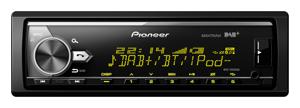 Pioneer MVH-X580DAB Autoradio enkel DIN DAB+ tuner, Aansluiting voor stuurbediening, Bluetooth handsfree