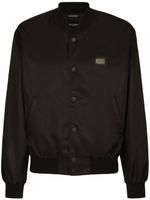 Dolce & Gabbana veste bomber DG Essentials à plaque logo - Noir - thumbnail