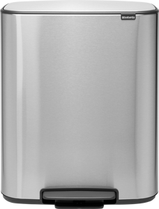 Brabantia Bo Pedal Bin 2 x 30 Liter Rvs Fingerprint Proof