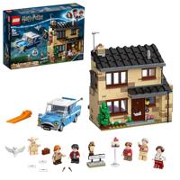 LEGO 75968 Harry Potter Ligusterlaan 4, Speelgoed met Huis, Vliegende Auto, en een Figuur van Dobby, Leuk Cadeau voor Jongens en Meisjes vanaf 8 Jaar