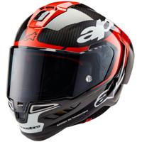 ALPINESTARS Supertech R10 Element, Integraalhelm, Zwart Carbon-Helder Rood-Wit - thumbnail