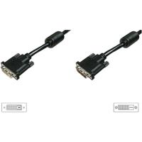 Digitus AK-320200-050-S DVI-kabel DVI Verlengkabel DVI-D 24+1-polige stekker, DVI-D 24+1-polige bus 4.50 m Zwart Schroefbaar - thumbnail