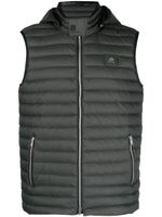 Moose Knuckles gilet zippé à capuche - Gris