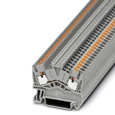 Phoenix Contact 3211799 Doorgangsserieklem 5.2 mm Snelaansluiting Grijs 50 stuk(s)