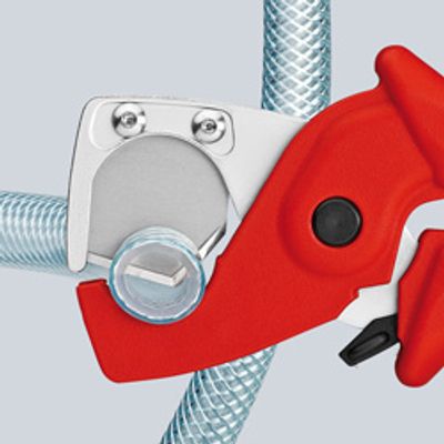 Knipex 90 20 185 90 20 185 Slangsnijder Geschikt voor (striptechniek) Kunststof buis, Slang 25 mm
