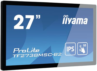 Iiyama ProLite TF2738MSC-B2 LCD-monitor Energielabel F (A - G) 68.6 cm (27 inch) 1920 x 1080 Pixel 16:9 5 ms DisplayPort IPS LED