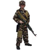 Faram Party Soldaten/Leger camouflage verkleedkostuum - voor kinderen - compleet - thumbnail