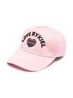 SONIA RYKIEL ENFANT casquette en coton à logo brodé - Rose