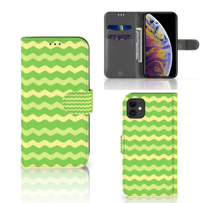 Apple iPhone 11 Telefoon Hoesje Waves Green