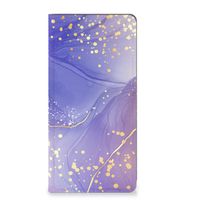 Bookcase voor Motorola Moto G72 Watercolor Paars - thumbnail