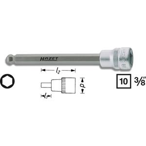 Hazet HAZET 8801KK-7 Inbus Dopsleutel-bitinzet 7 mm 3/8 (10 mm)