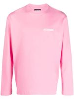 Jacquemus haut Le T-shirt Maches Longues - Rose