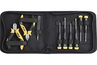 Wiha Juego de herramientas ESD con alicates, destornilladores, pinzas, de 10 unid. incl. funda para herramientas (43994)