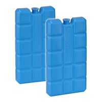 Set van 4x stuks blauwe koelelementen van 200 gram 8 x 15 x 1.9 cm