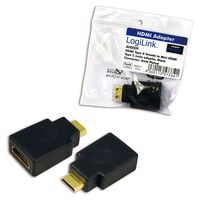 LogiLink AH0009 kabeladapter/verloopstukje HDMi to HDMI mini - thumbnail