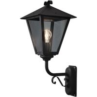 KonstSmide Landelijke wandlamp Benu zwart 434-750