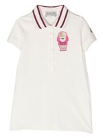 Moncler Enfant logo-patch short-sleeve dress - Blanc - thumbnail