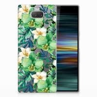 Sony Xperia 10 Plus TPU Case Orchidee Groen