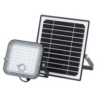LEDVANCE LED solar buitenlamp Endura Outdoor zwart met schijnwerper en zonnepaneel, 5 m lange kabel, met afstandsbediening en PIR-bewegingsmelder, 10 W, 1400 lm, 840, 4000 K lichtkleur, EEK A