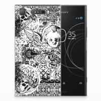 Silicone Back Case Sony Xperia XZ1 Skulls Angel