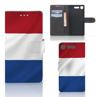 Sony Xperia XZ1 Bookstyle Case Nederlandse Vlag - thumbnail