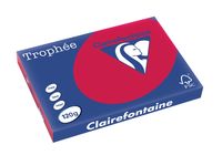 Clairefontaine Trophée Intens, gekleurd papier, A3, 120 g, 250 vel, kersenrood