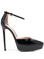 Gianvito Rossi escarpins Kasia à fini verni 105 mm - Noir