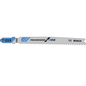 Bosch Accessories 2608638472 Decoupeerzaagblad T 123 X, Progressor for Metal, verpakking van 3 stuks 3 stuk(s)