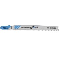 Bosch Accessories 2608638472 Decoupeerzaagblad T 123 X, Progressor for Metal, verpakking van 3 stuks 3 stuk(s)