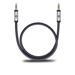 Oehlbach i-Connect J-35 Jackplug Audio Aansluitkabel [1x Jackplug male 3,5 mm - 1x Jackplug male 3,5 mm] 3.00 m Zwart Vergulde steekcontacten, OFC-kabel